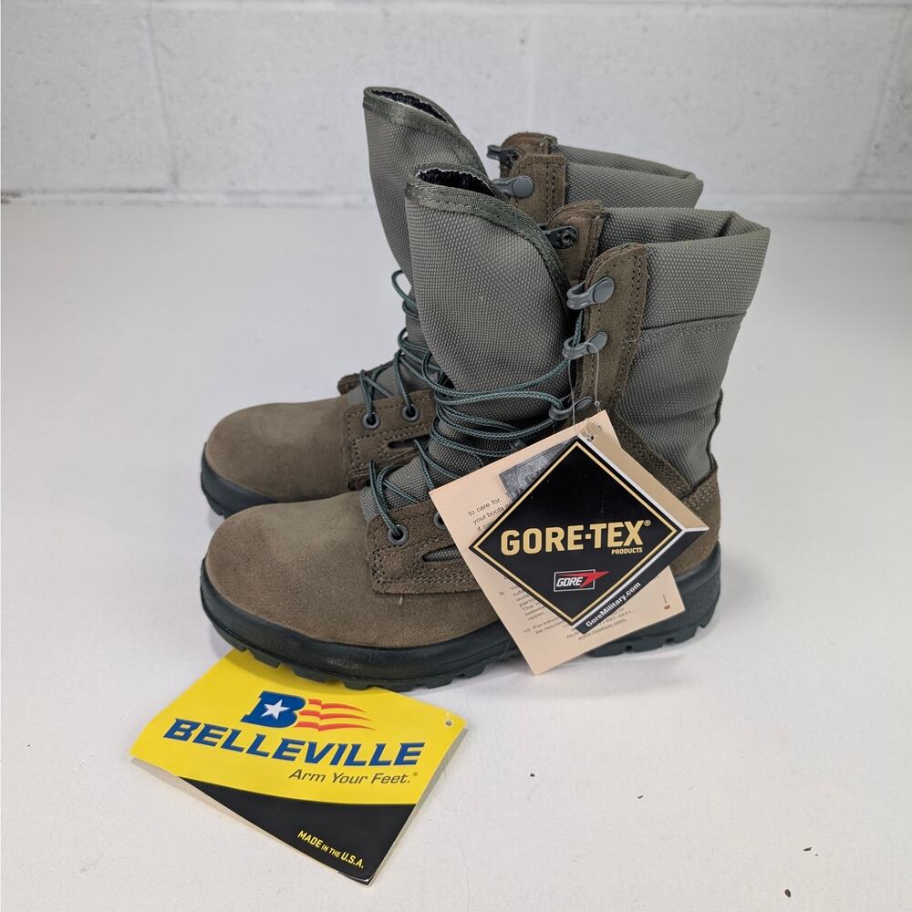 Belleville Women's Size 7 Gore-Tex Sage Air Force Combat Boots Temperate Weather
